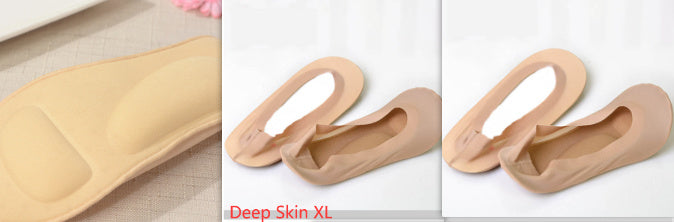 3D Arch Foot Massage Health Care Women Summer Socks Ice Silk Socks Shallow Mouth Silica Gel Invisible Slippers Feet Care