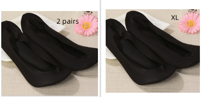 3D Arch Foot Massage Health Care Women Summer Socks Ice Silk Socks Shallow Mouth Silica Gel Invisible Slippers Feet Care