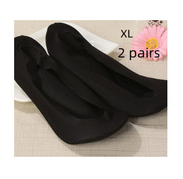 3D Arch Foot Massage Health Care Women Summer Socks Ice Silk Socks Shallow Mouth Silica Gel Invisible Slippers Feet Care