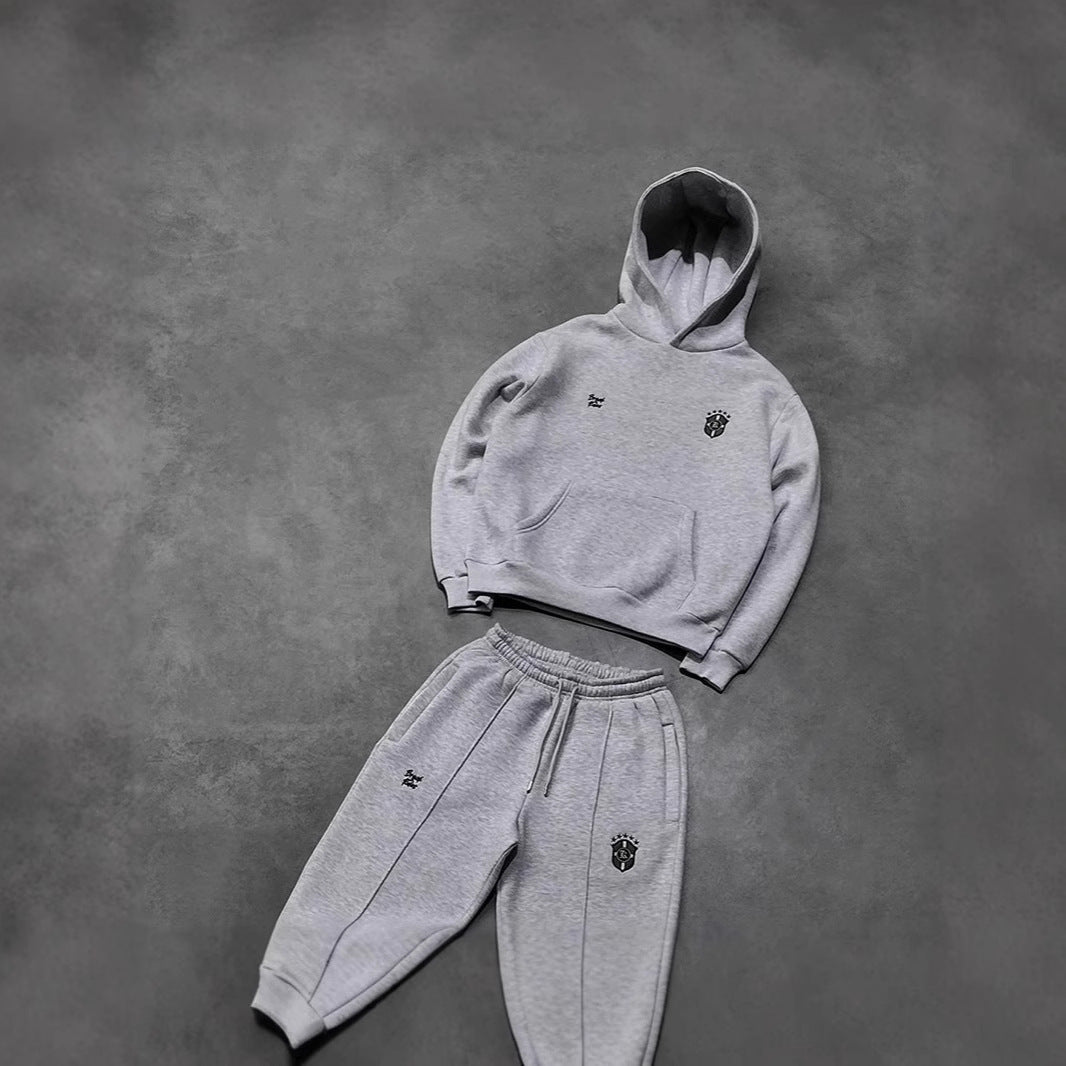 Zip Hooded Jacket Casual Suit Long Sleeve Sweatshirt And Sweatpants Trousers