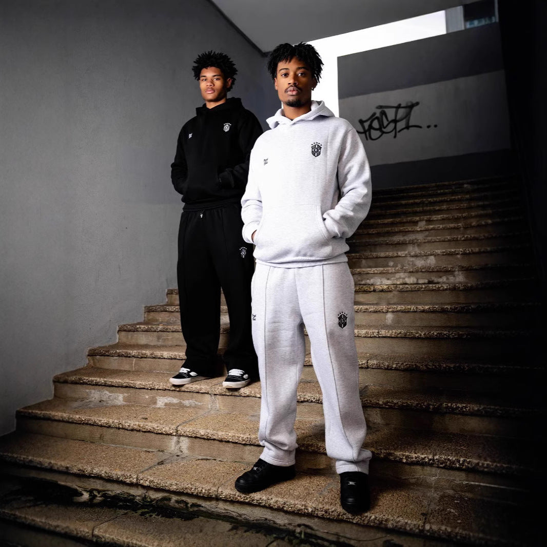 Zip Hooded Jacket Casual Suit Long Sleeve Sweatshirt And Sweatpants Trousers