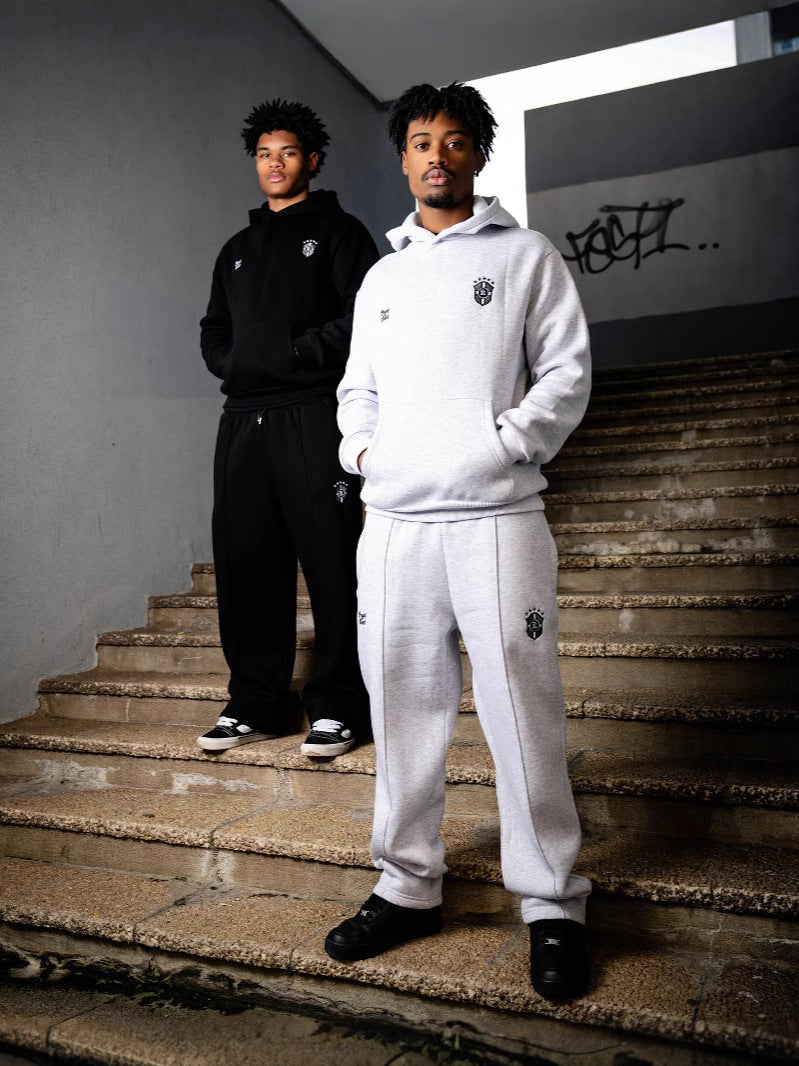 Zip Hooded Jacket Casual Suit Long Sleeve Sweatshirt And Sweatpants Trousers
