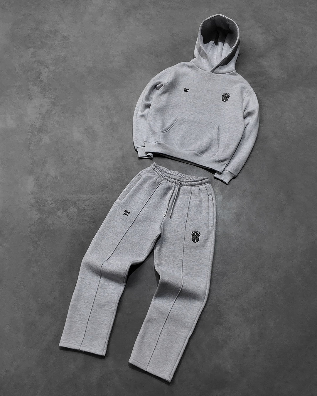 Zip Hooded Jacket Casual Suit Long Sleeve Sweatshirt And Sweatpants Trousers