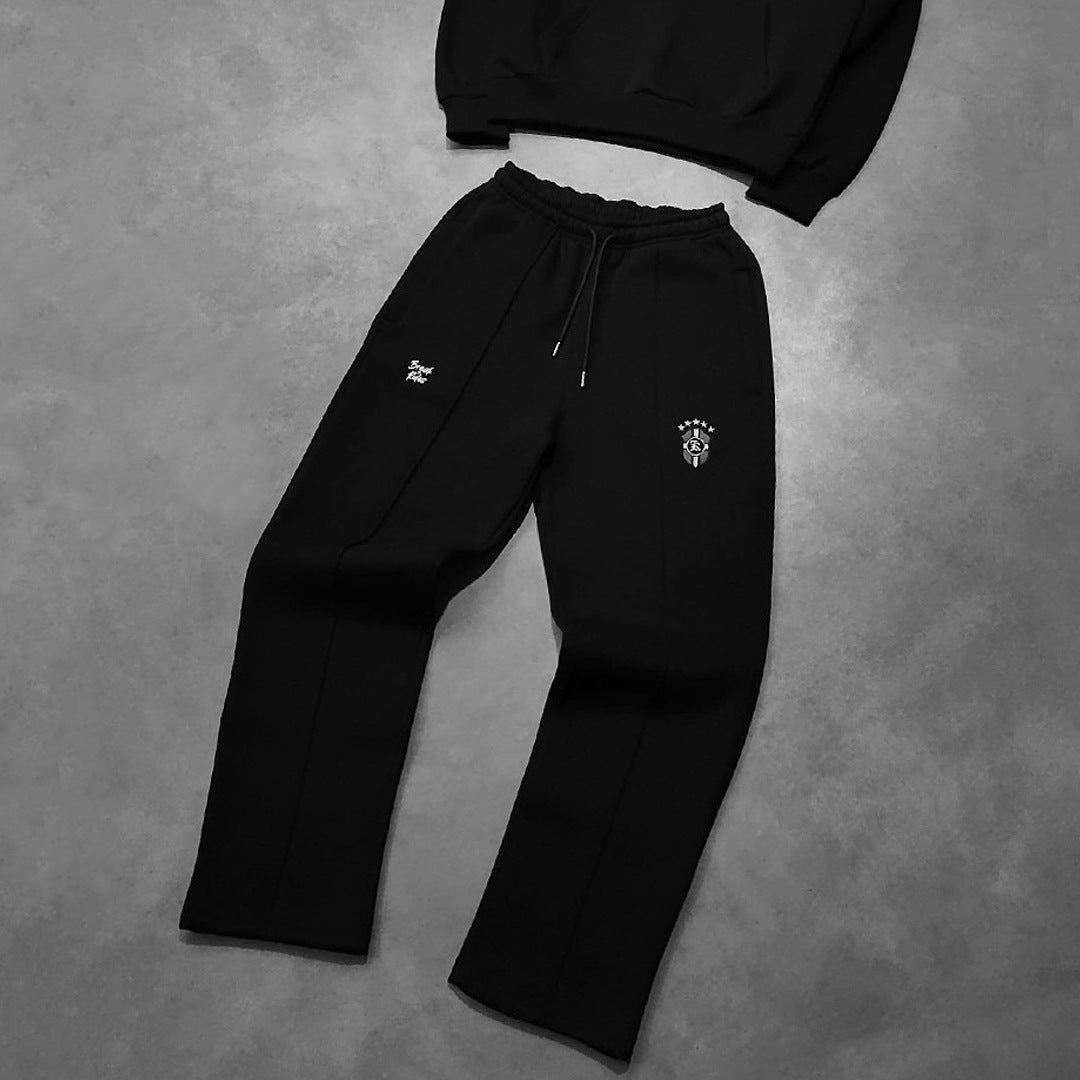 Zip Hooded Jacket Casual Suit Long Sleeve Sweatshirt And Sweatpants Trousers
