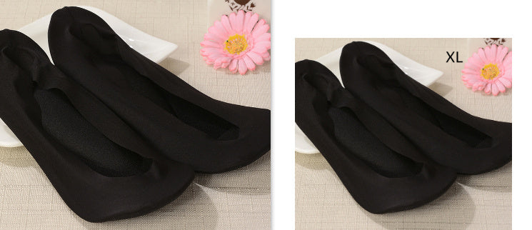 3D Arch Foot Massage Health Care Women Summer Socks Ice Silk Socks Shallow Mouth Silica Gel Invisible Slippers Feet Care