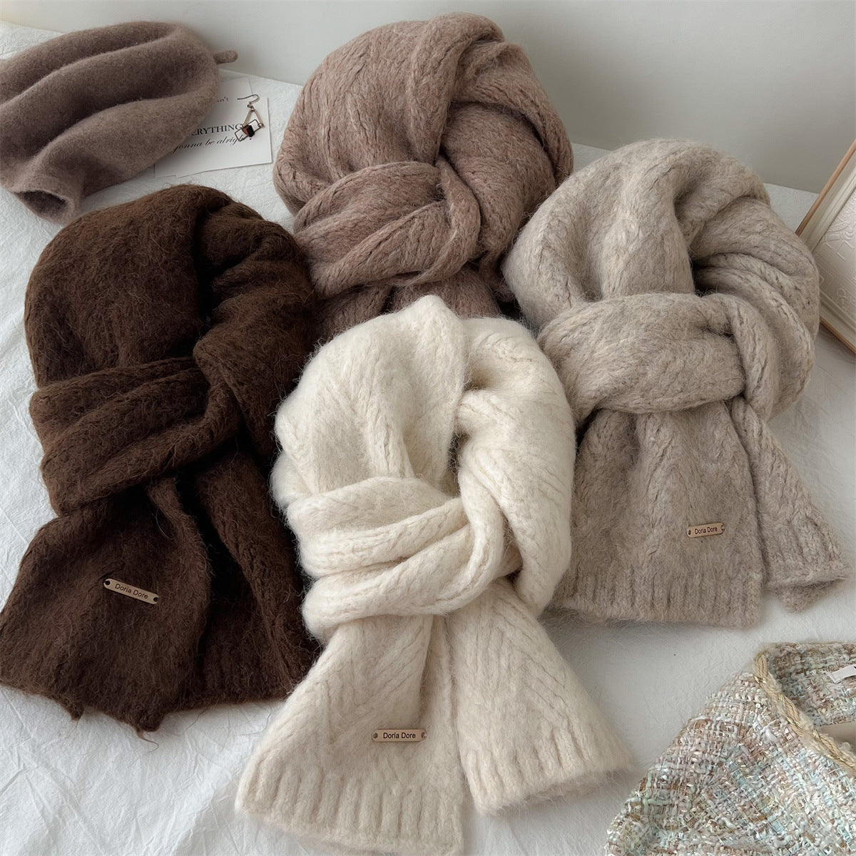 Wool Blended Korean Style Fashionable Student High-grade Knitted