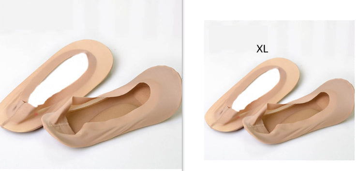 3D Arch Foot Massage Health Care Women Summer Socks Ice Silk Socks Shallow Mouth Silica Gel Invisible Slippers Feet Care