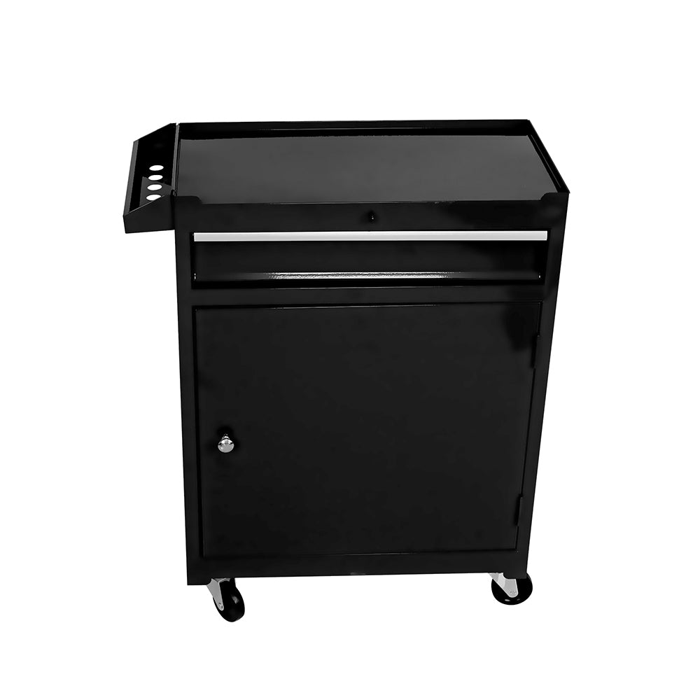 5-Drawer Tool Chest with Adjustable Shelf and Cabinet - Black