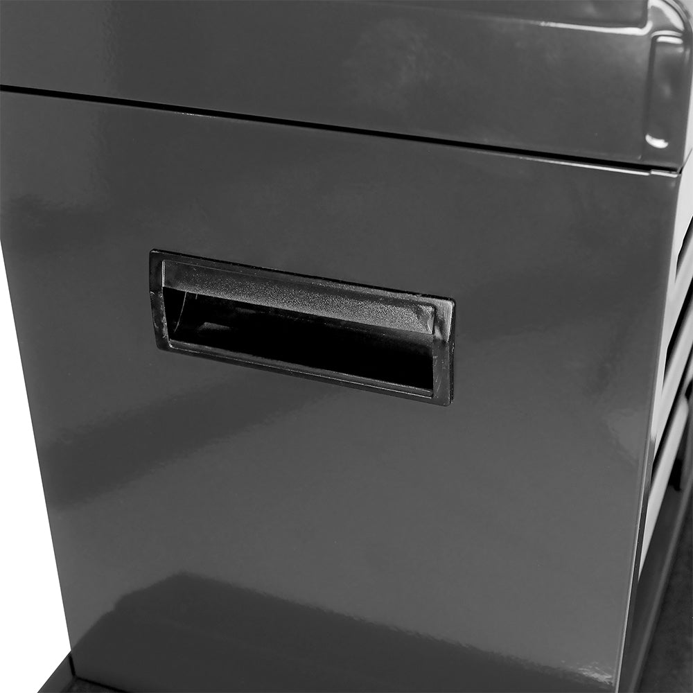 5-Drawer Tool Chest with Adjustable Shelf and Cabinet - Black